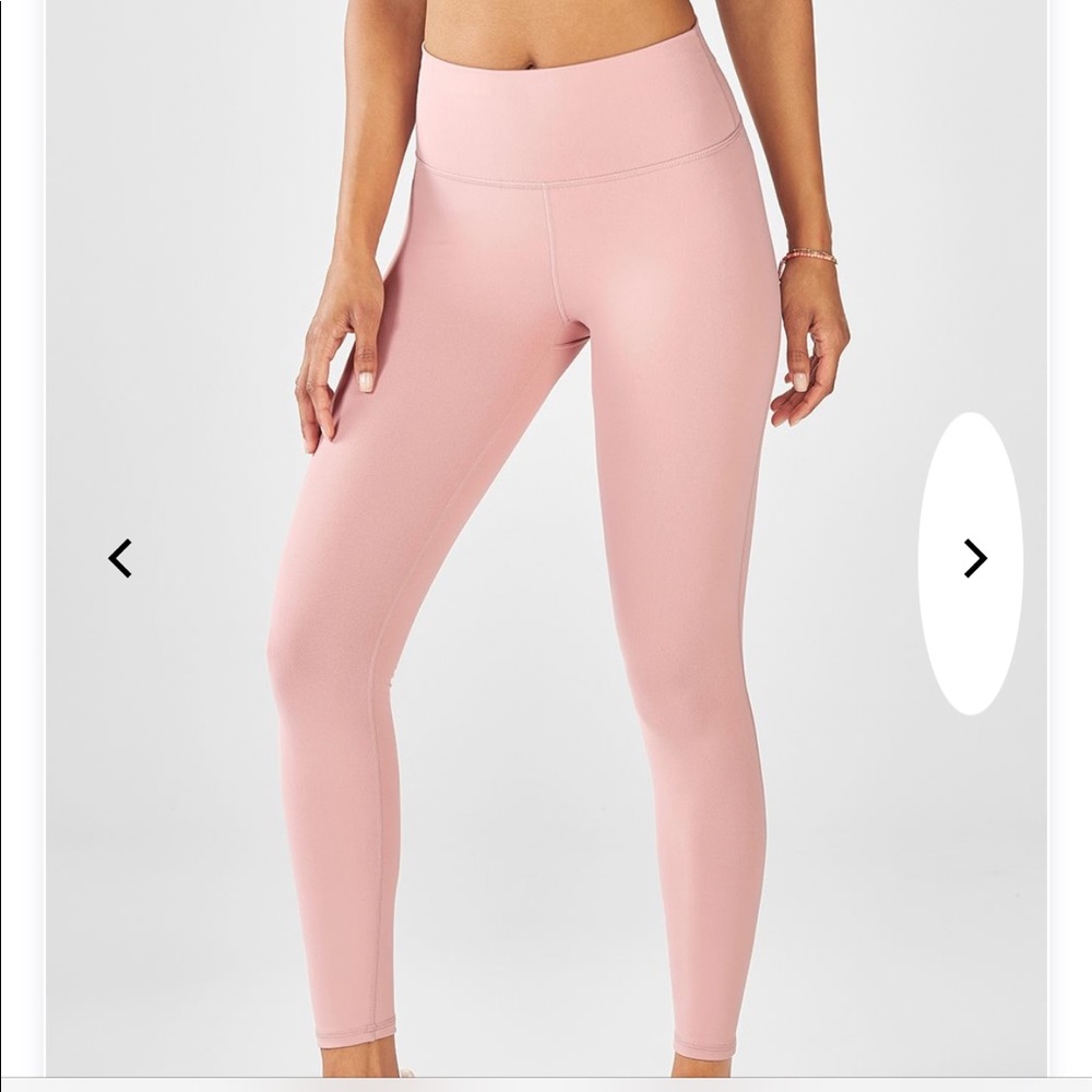 Fabletics 7/8 high waisted power hold pink